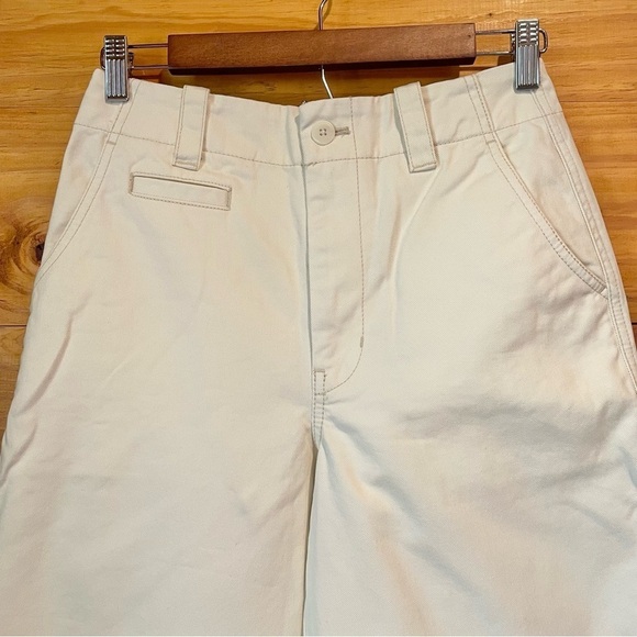 Madewell Relaxed Chino Pants in Antique Cream 0 High Rise NWT - Picture 5 of 13